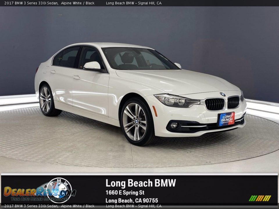 2017 BMW 3 Series 330i Sedan Alpine White / Black Photo #1