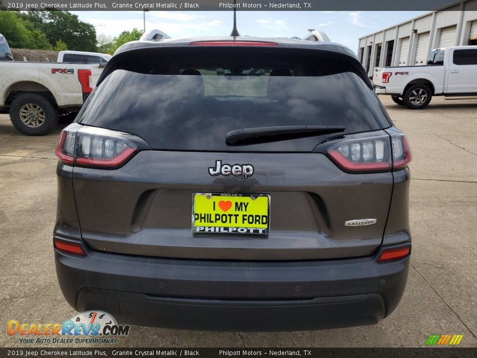 2019 Jeep Cherokee Latitude Plus Granite Crystal Metallic / Black Photo #8