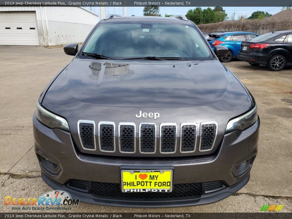 2019 Jeep Cherokee Latitude Plus Granite Crystal Metallic / Black Photo #9