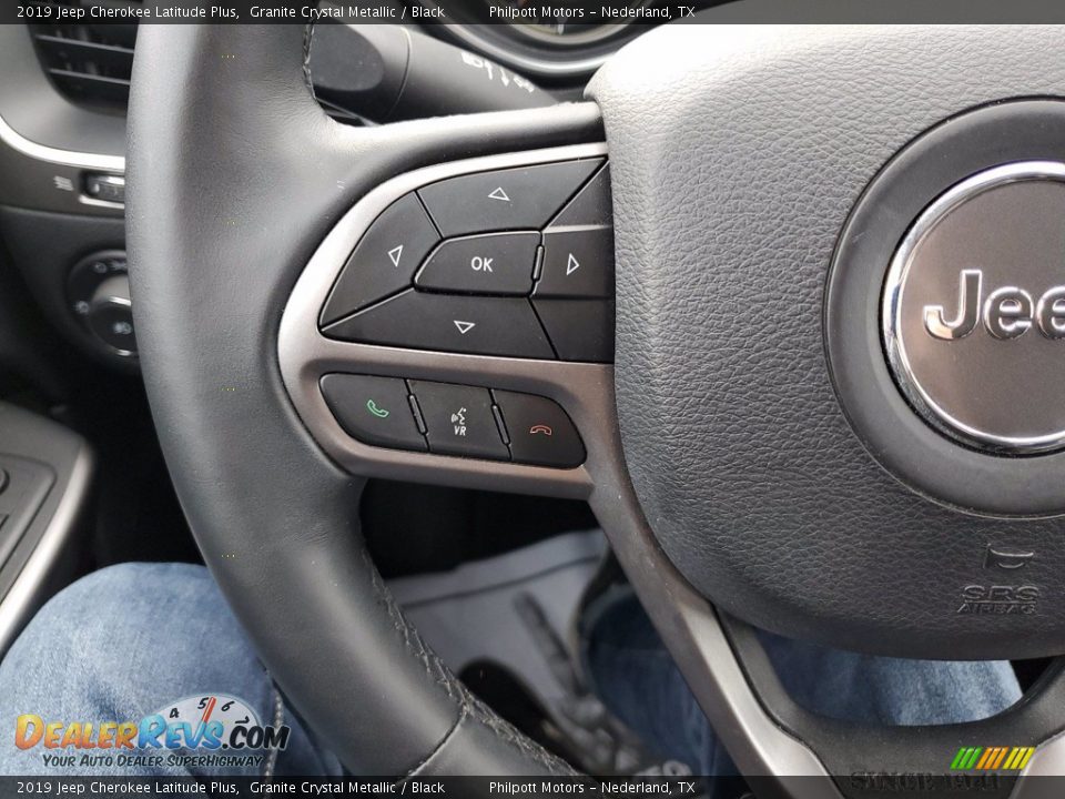 2019 Jeep Cherokee Latitude Plus Granite Crystal Metallic / Black Photo #15