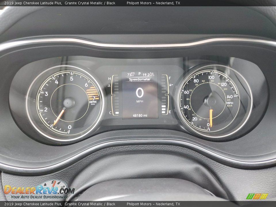 2019 Jeep Cherokee Latitude Plus Granite Crystal Metallic / Black Photo #23