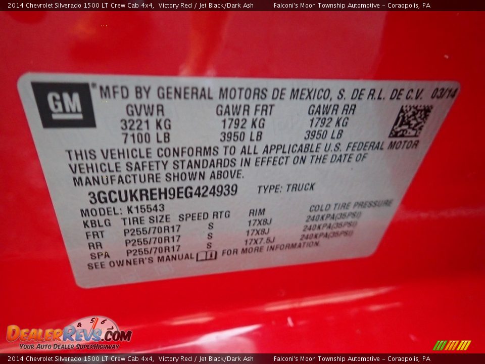 2014 Chevrolet Silverado 1500 LT Crew Cab 4x4 Victory Red / Jet Black/Dark Ash Photo #24