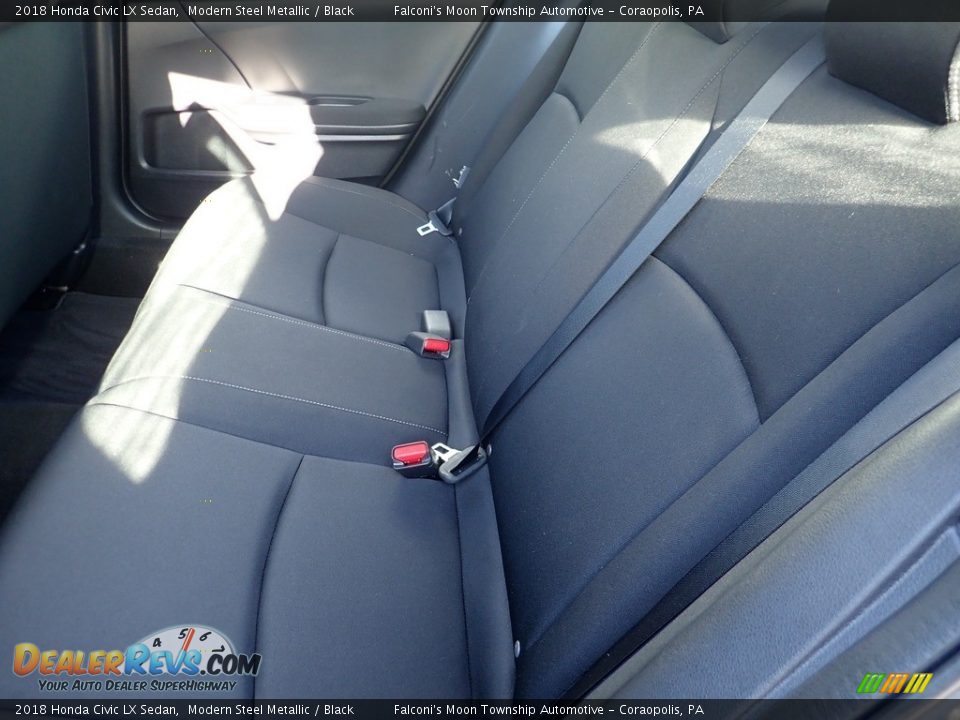 2018 Honda Civic LX Sedan Modern Steel Metallic / Black Photo #15