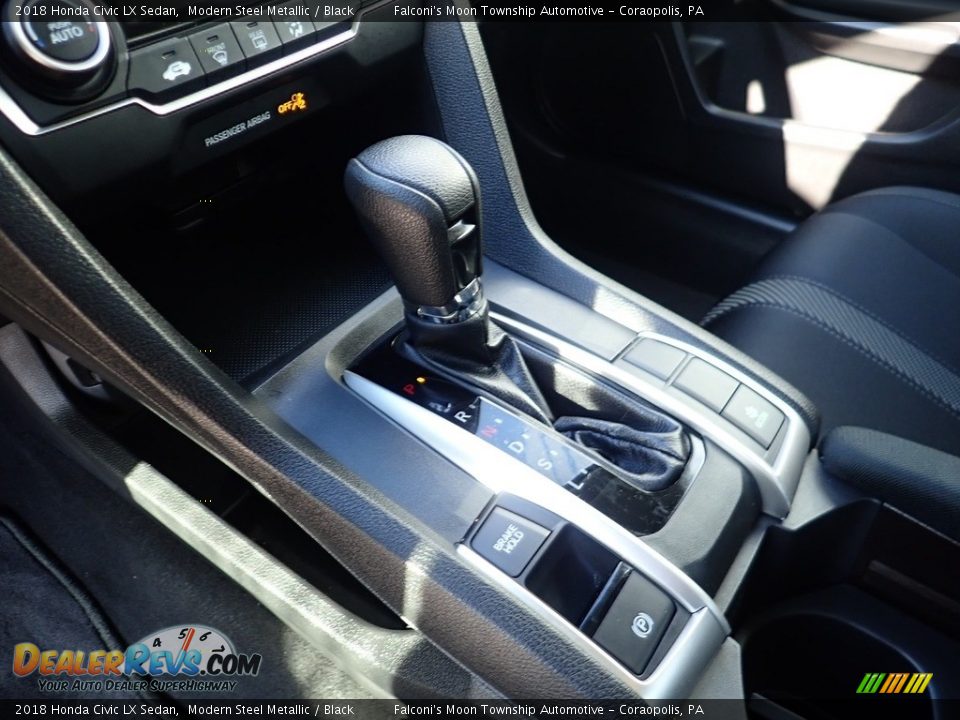 2018 Honda Civic LX Sedan Modern Steel Metallic / Black Photo #20