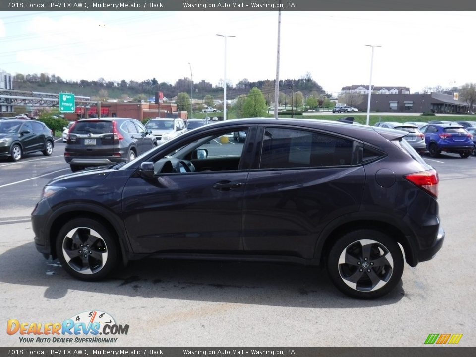 2018 Honda HR-V EX AWD Mulberry Metallic / Black Photo #7