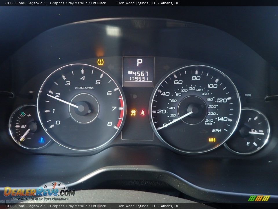 2012 Subaru Legacy 2.5i Gauges Photo #28