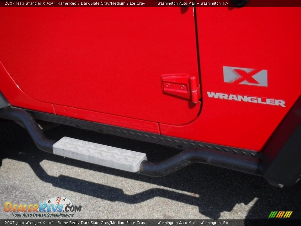 2007 Jeep Wrangler X 4x4 Flame Red / Dark Slate Gray/Medium Slate Gray Photo #7