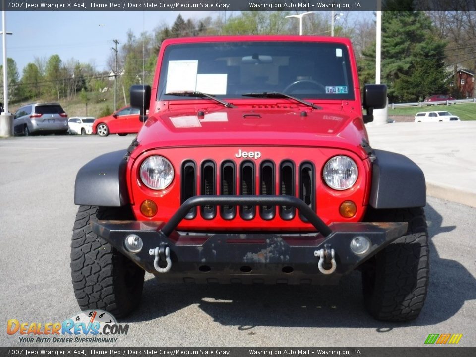 2007 Jeep Wrangler X 4x4 Flame Red / Dark Slate Gray/Medium Slate Gray Photo #8
