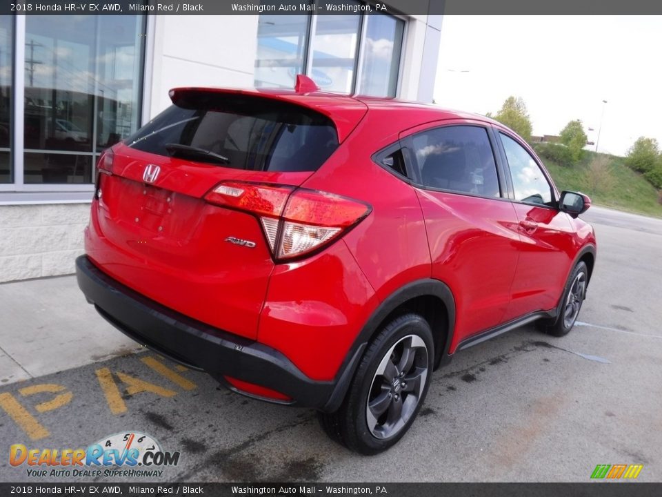 2018 Honda HR-V EX AWD Milano Red / Black Photo #9