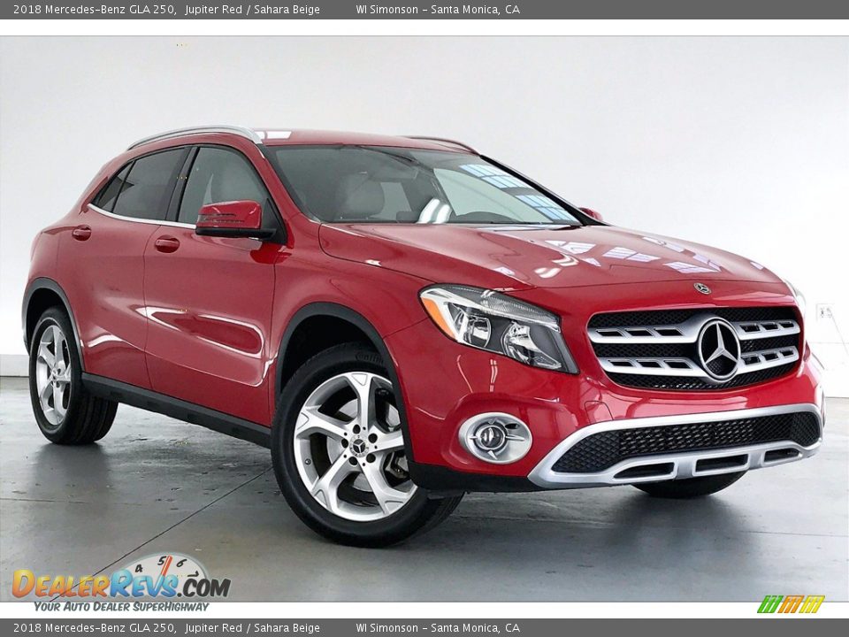 2018 Mercedes-Benz GLA 250 Jupiter Red / Sahara Beige Photo #34