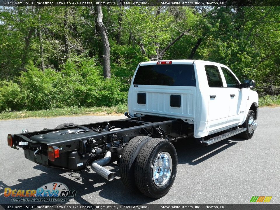 2021 Ram 3500 Tradesman Crew Cab 4x4 Chassis Bright White / Diesel Gray/Black Photo #5