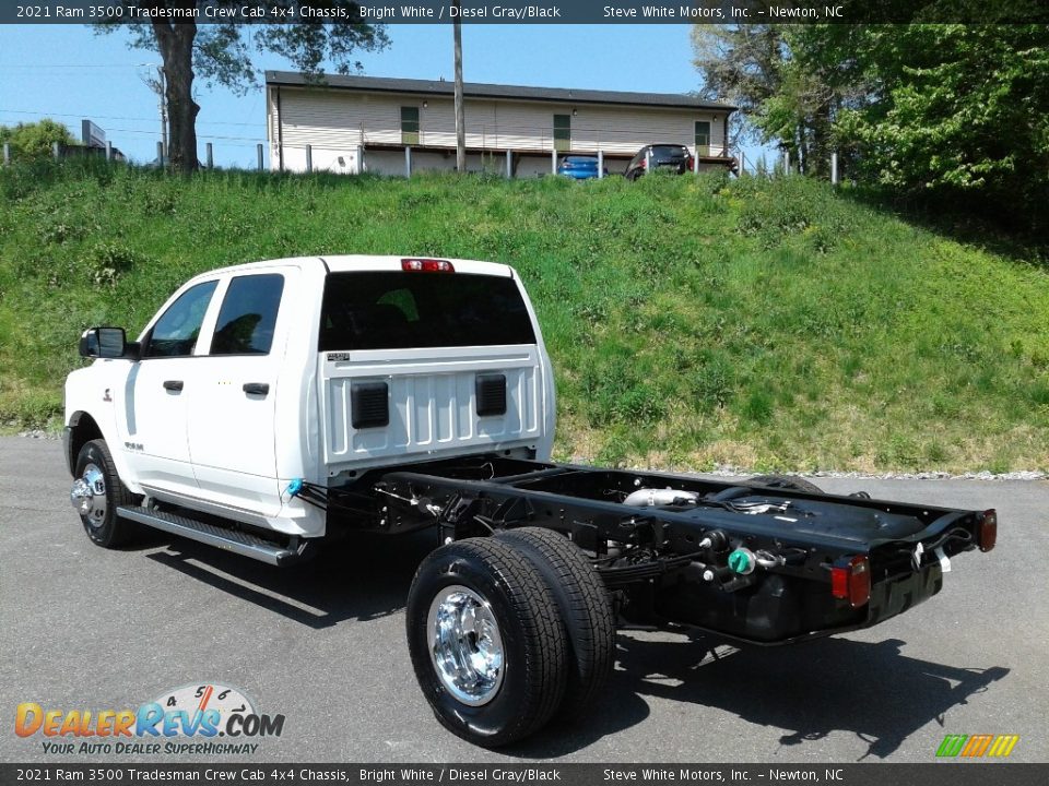 2021 Ram 3500 Tradesman Crew Cab 4x4 Chassis Bright White / Diesel Gray/Black Photo #6