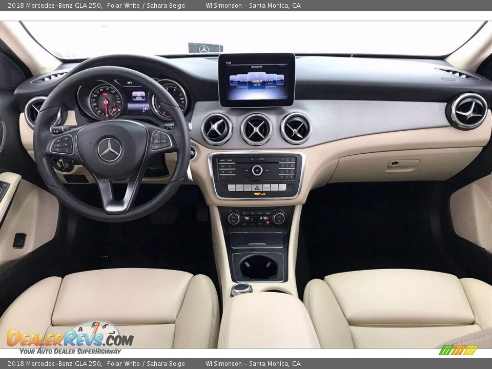 2018 Mercedes-Benz GLA 250 Polar White / Sahara Beige Photo #15