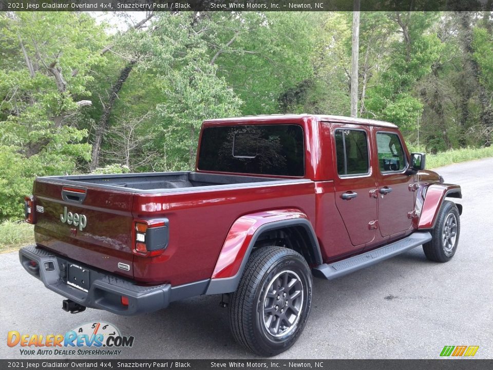 2021 Jeep Gladiator Overland 4x4 Snazzberry Pearl / Black Photo #6