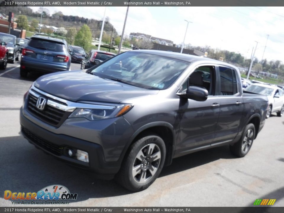 2017 Honda Ridgeline RTL AWD Modern Steel Metallic / Gray Photo #4