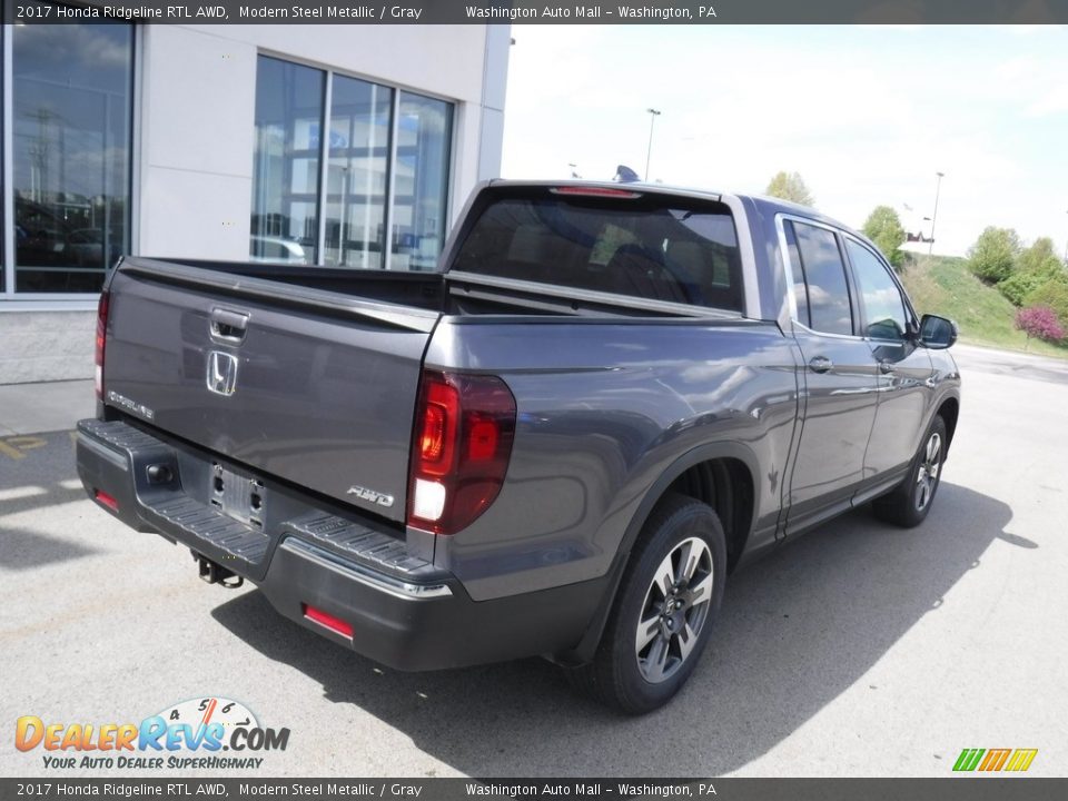 2017 Honda Ridgeline RTL AWD Modern Steel Metallic / Gray Photo #7