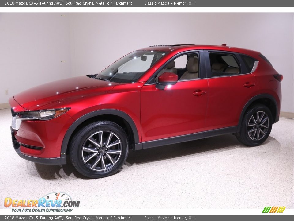 2018 Mazda CX-5 Touring AWD Soul Red Crystal Metallic / Parchment Photo #3