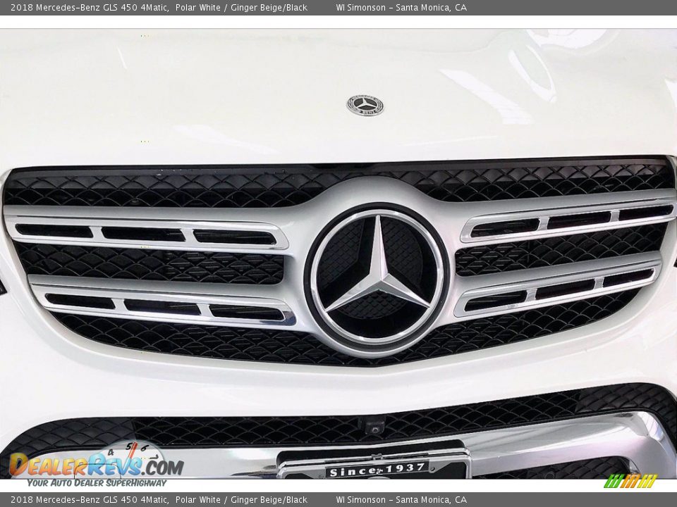 2018 Mercedes-Benz GLS 450 4Matic Polar White / Ginger Beige/Black Photo #30