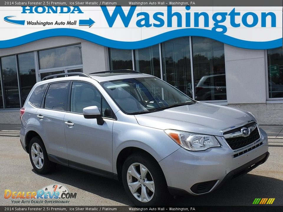 2014 Subaru Forester 2.5i Premium Ice Silver Metallic / Platinum Photo #1