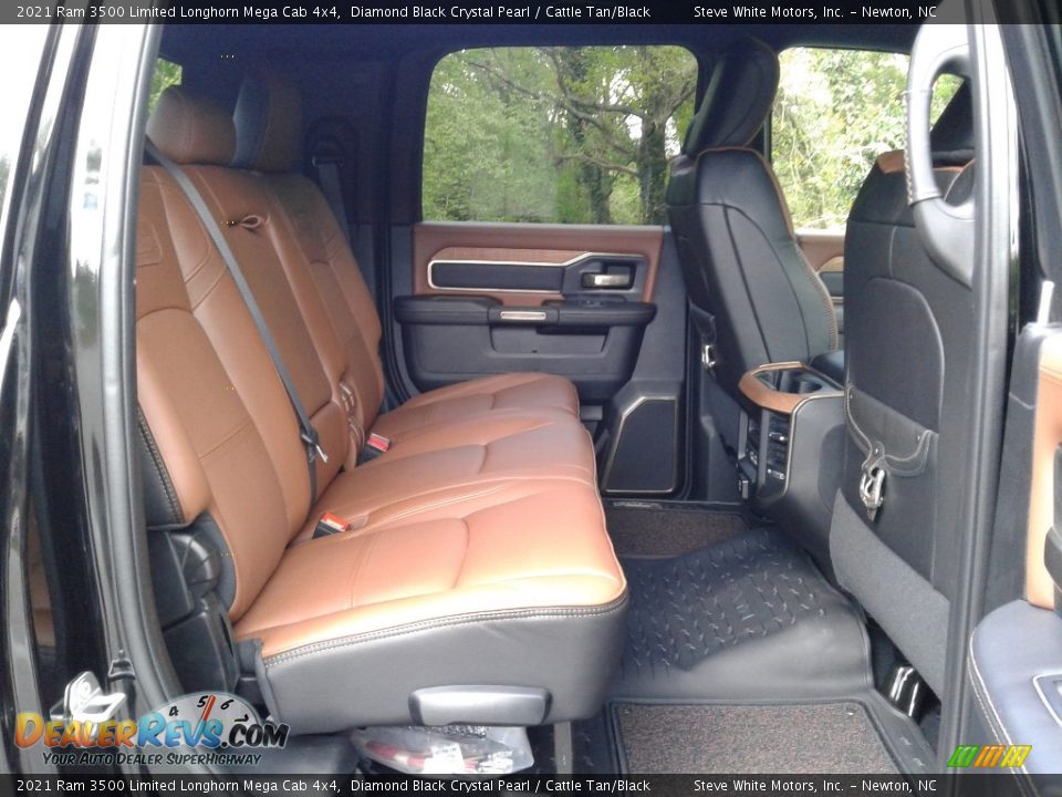 Rear Seat of 2021 Ram 3500 Limited Longhorn Mega Cab 4x4 Photo #12