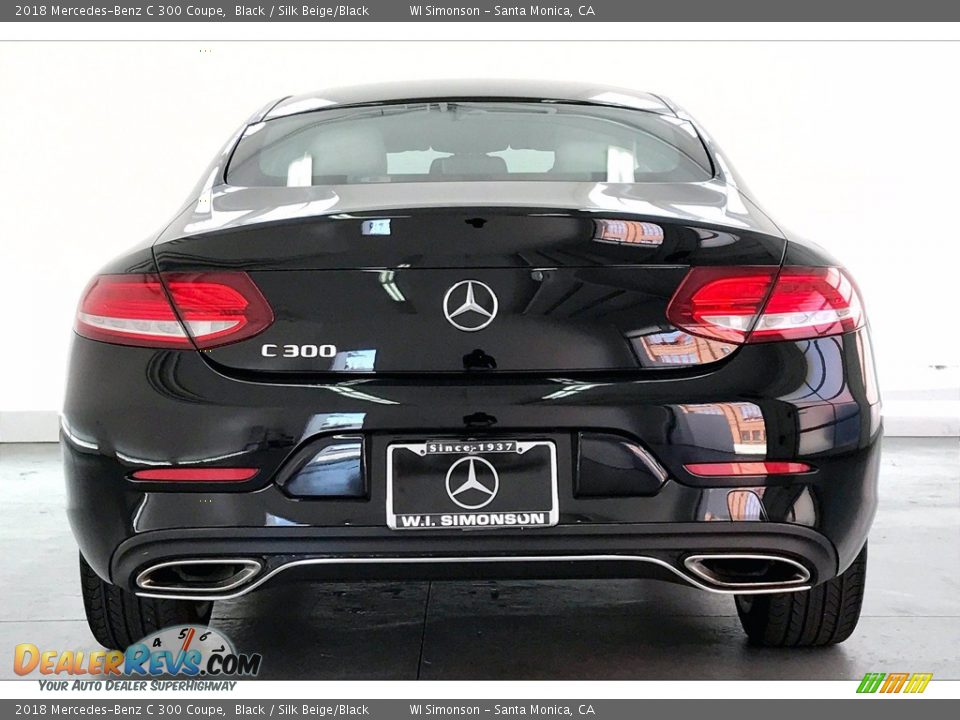 2018 Mercedes-Benz C 300 Coupe Black / Silk Beige/Black Photo #3