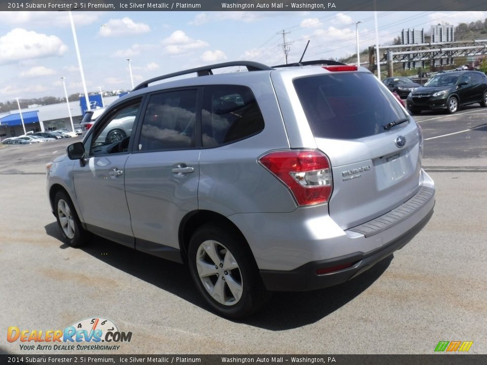 2014 Subaru Forester 2.5i Premium Ice Silver Metallic / Platinum Photo #8