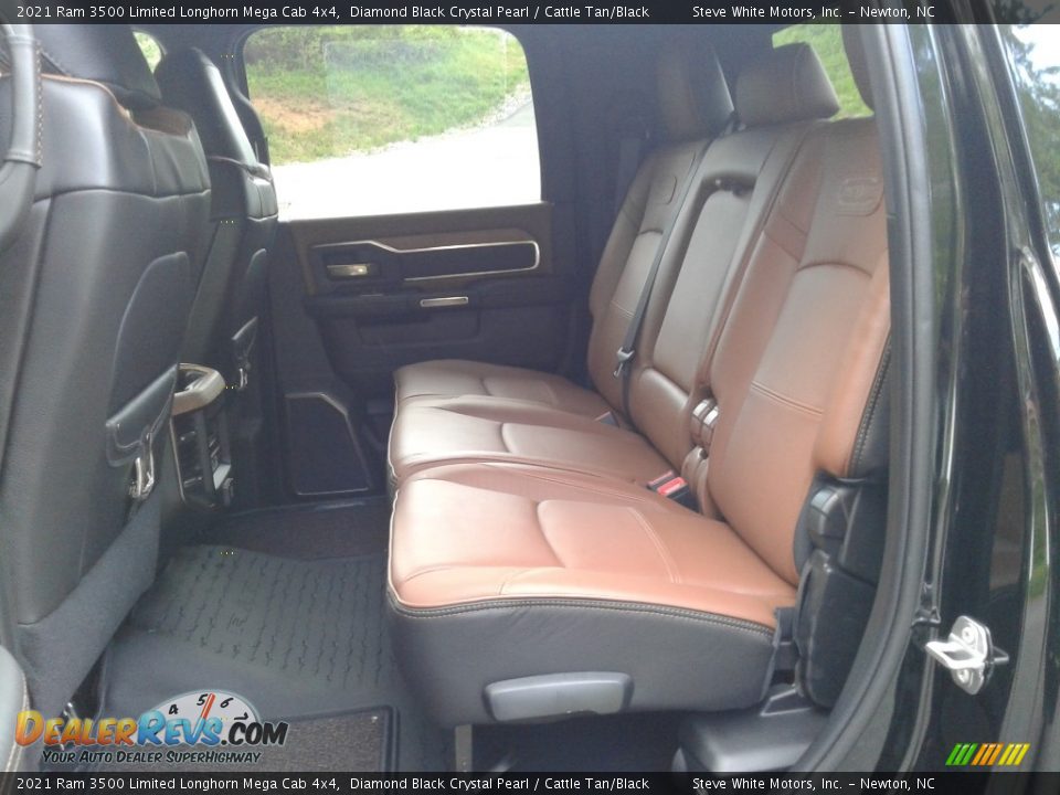 2021 Ram 3500 Limited Longhorn Mega Cab 4x4 Diamond Black Crystal Pearl / Cattle Tan/Black Photo #19
