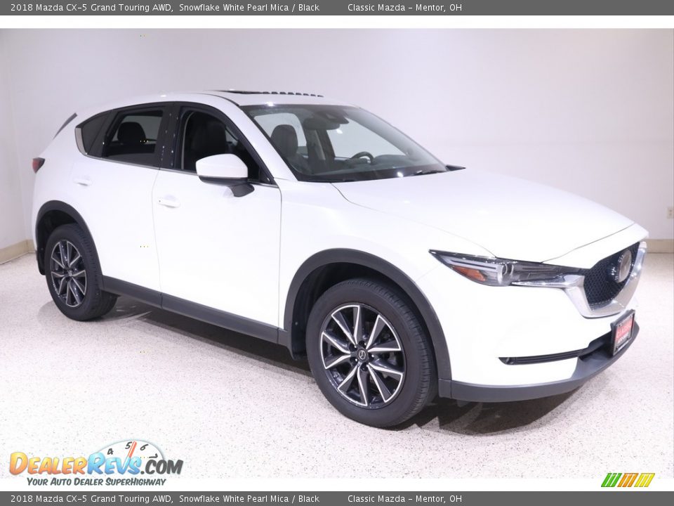 2018 Mazda CX-5 Grand Touring AWD Snowflake White Pearl Mica / Black Photo #1