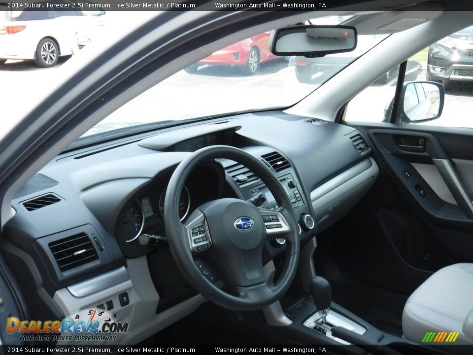 2014 Subaru Forester 2.5i Premium Ice Silver Metallic / Platinum Photo #15