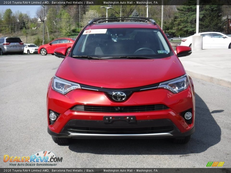 2016 Toyota RAV4 Limited AWD Barcelona Red Metallic / Black Photo #12