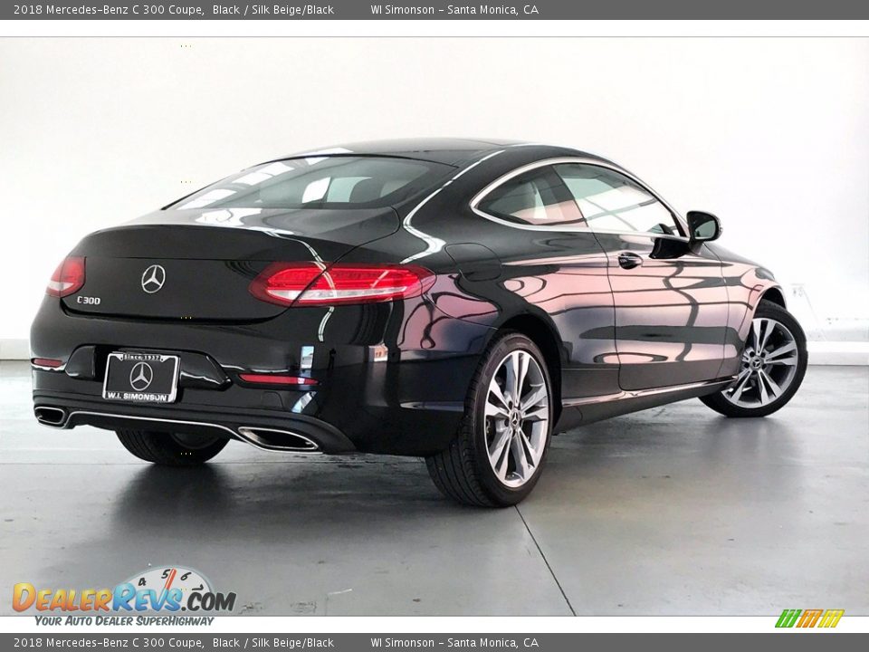 2018 Mercedes-Benz C 300 Coupe Black / Silk Beige/Black Photo #13