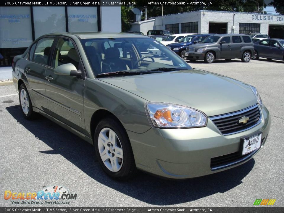 2006 Chevrolet Malibu LT V6 Sedan Silver Green Metallic / Cashmere Beige Photo #4