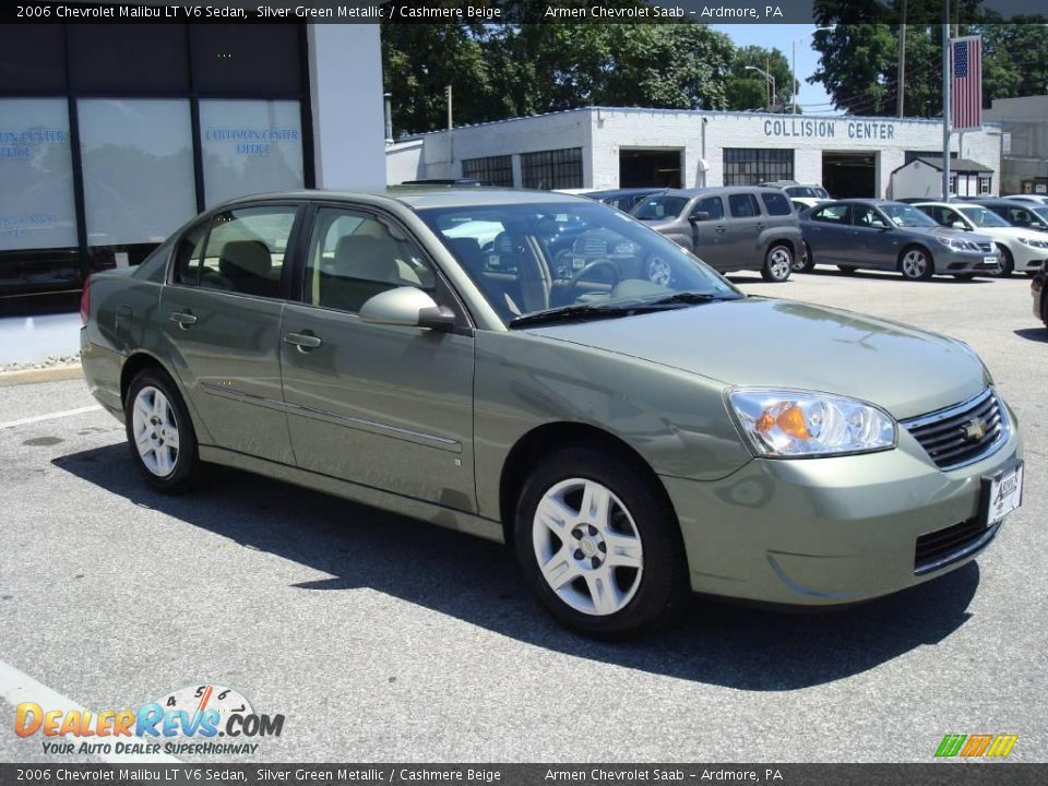 2006 Chevrolet Malibu LT V6 Sedan Silver Green Metallic / Cashmere Beige Photo #5