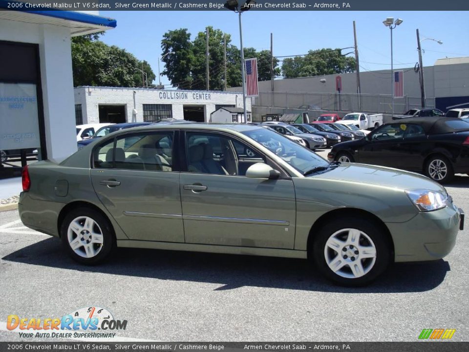 2006 Chevrolet Malibu LT V6 Sedan Silver Green Metallic / Cashmere Beige Photo #6