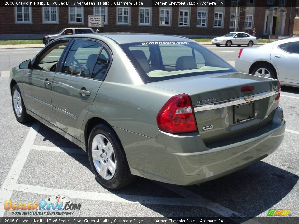 2006 Chevrolet Malibu LT V6 Sedan Silver Green Metallic / Cashmere Beige Photo #9