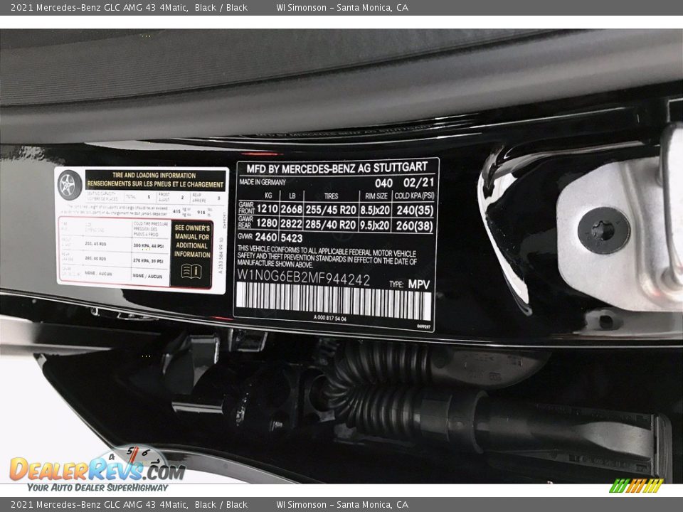 2021 Mercedes-Benz GLC AMG 43 4Matic Black / Black Photo #11