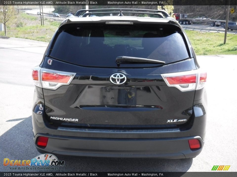 2015 Toyota Highlander XLE AWD Attitude Black Metallic / Black Photo #14