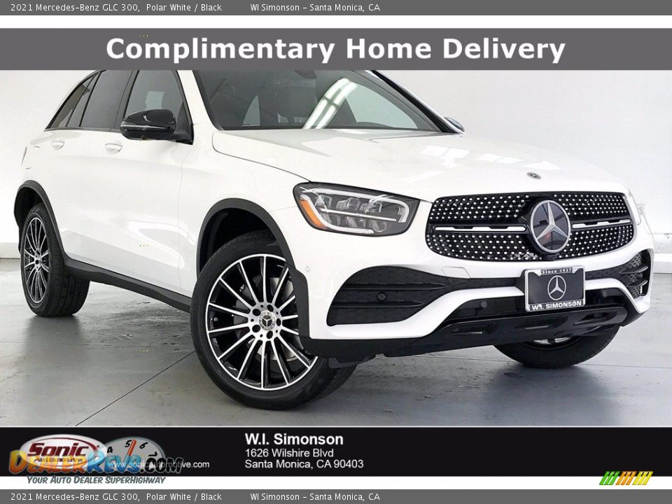 2021 Mercedes-Benz GLC 300 Polar White / Black Photo #1