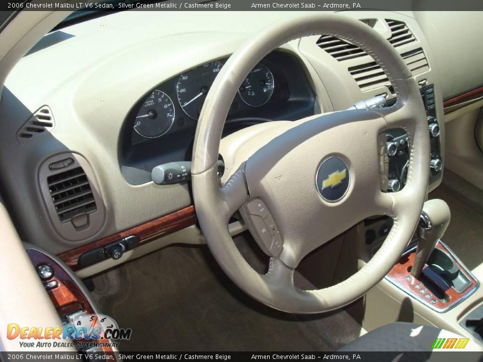 2006 Chevrolet Malibu LT V6 Sedan Silver Green Metallic / Cashmere Beige Photo #11