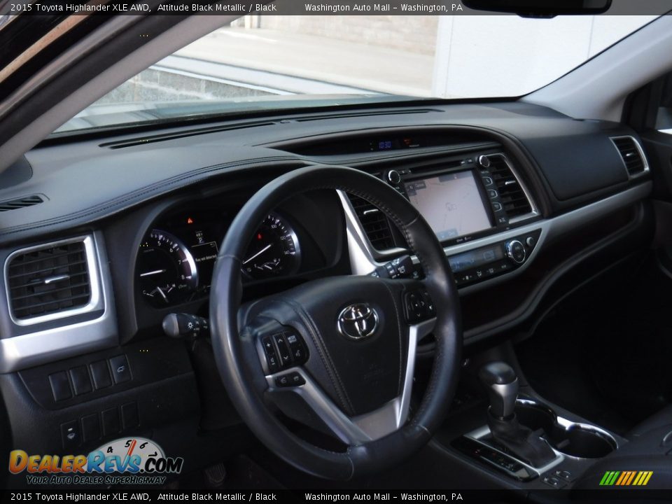 2015 Toyota Highlander XLE AWD Attitude Black Metallic / Black Photo #17