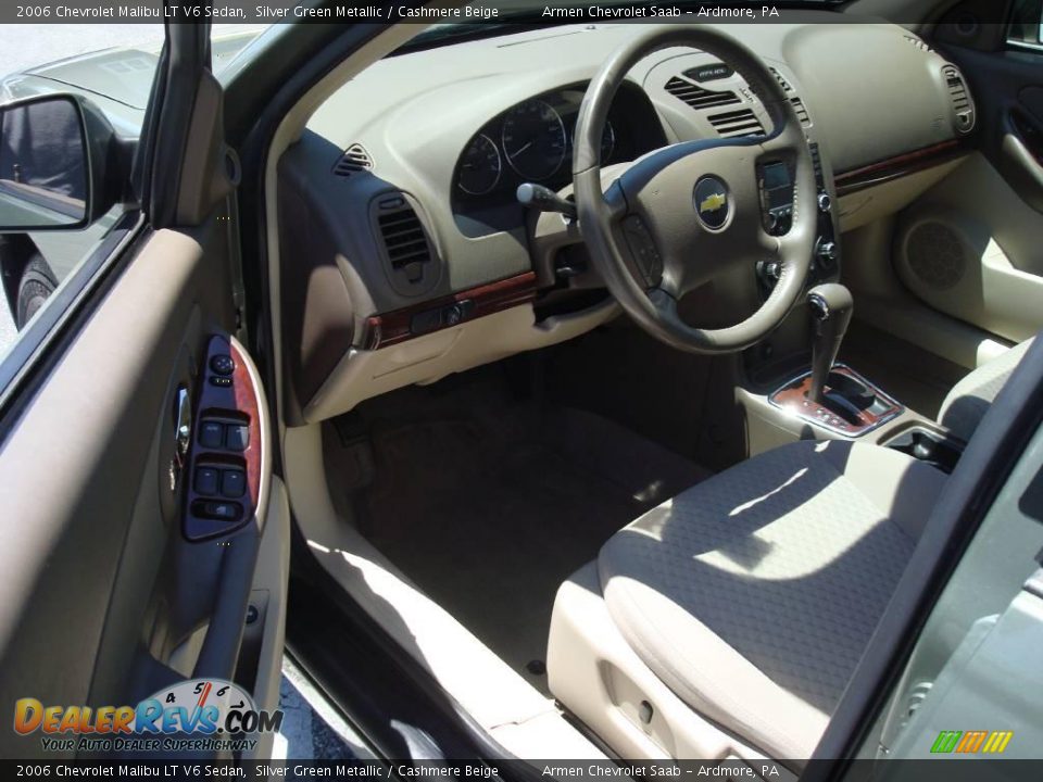 2006 Chevrolet Malibu LT V6 Sedan Silver Green Metallic / Cashmere Beige Photo #12