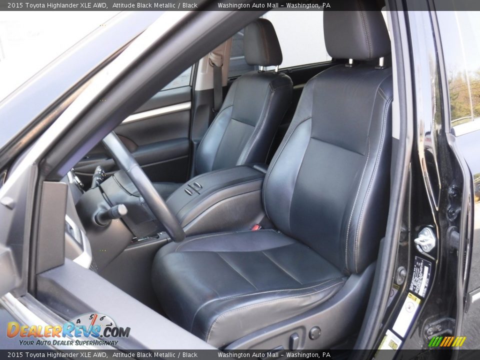 2015 Toyota Highlander XLE AWD Attitude Black Metallic / Black Photo #19