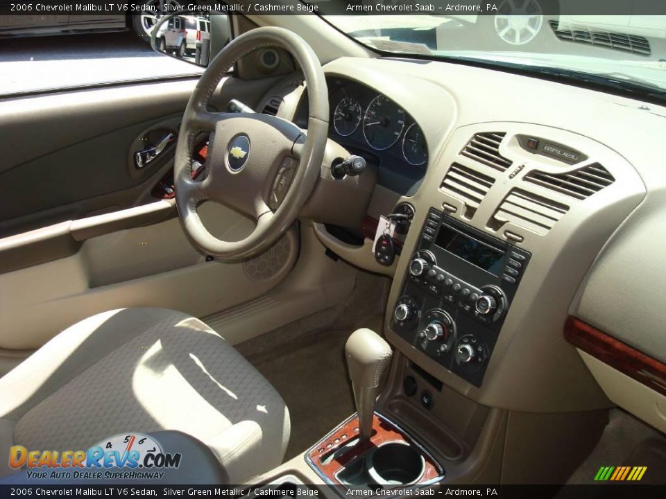 2006 Chevrolet Malibu LT V6 Sedan Silver Green Metallic / Cashmere Beige Photo #16