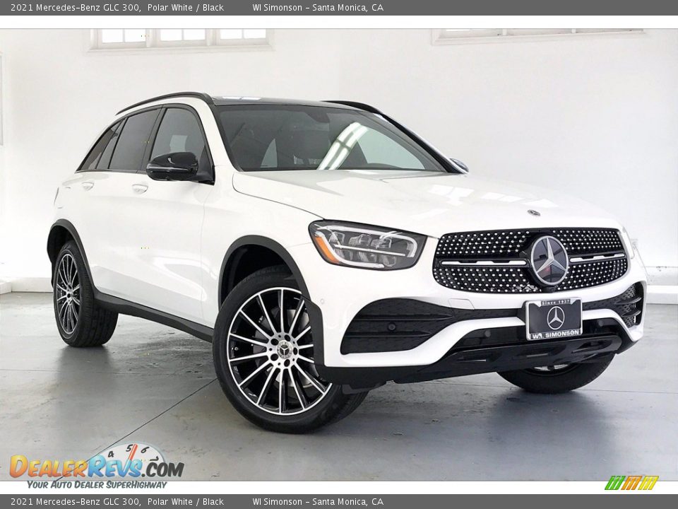 2021 Mercedes-Benz GLC 300 Polar White / Black Photo #12