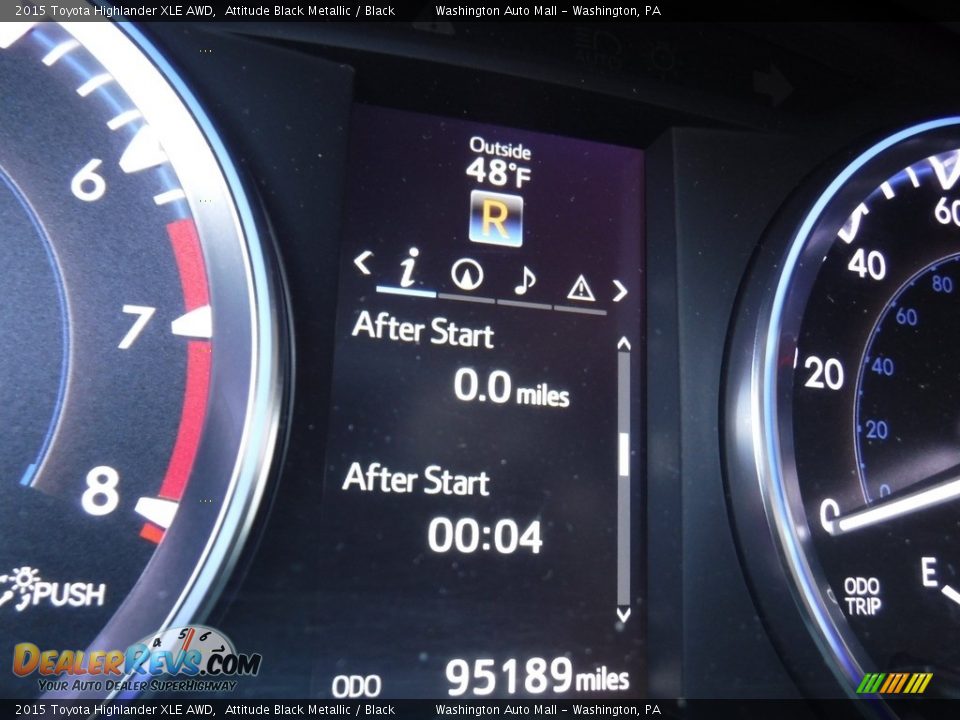 2015 Toyota Highlander XLE AWD Attitude Black Metallic / Black Photo #30