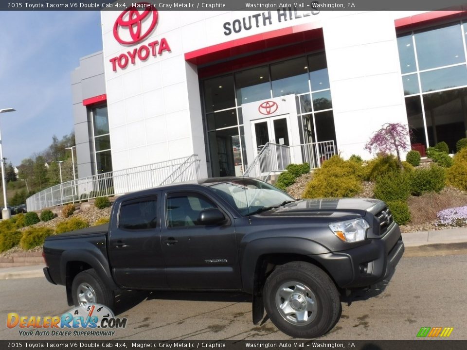 2015 Toyota Tacoma V6 Double Cab 4x4 Magnetic Gray Metallic / Graphite Photo #2