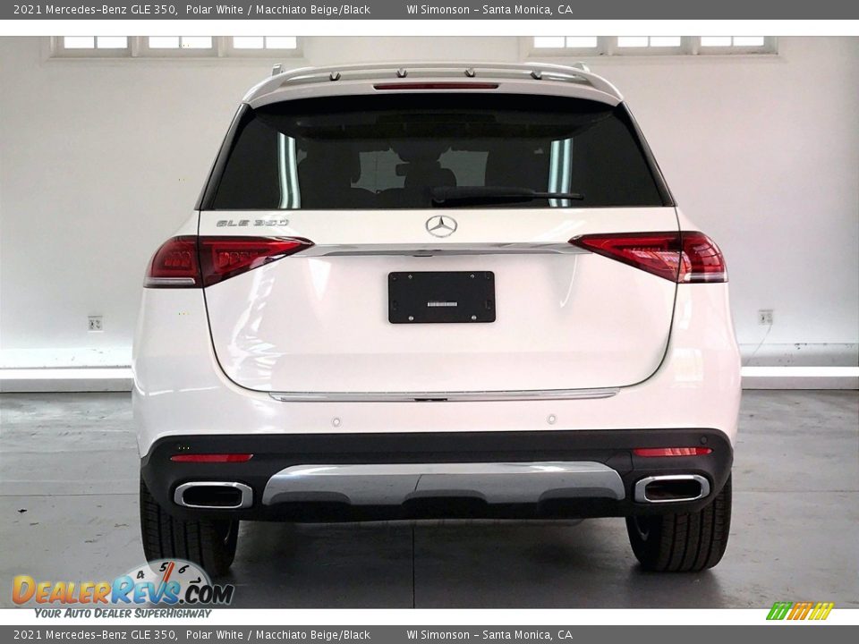 2021 Mercedes-Benz GLE 350 Polar White / Macchiato Beige/Black Photo #3