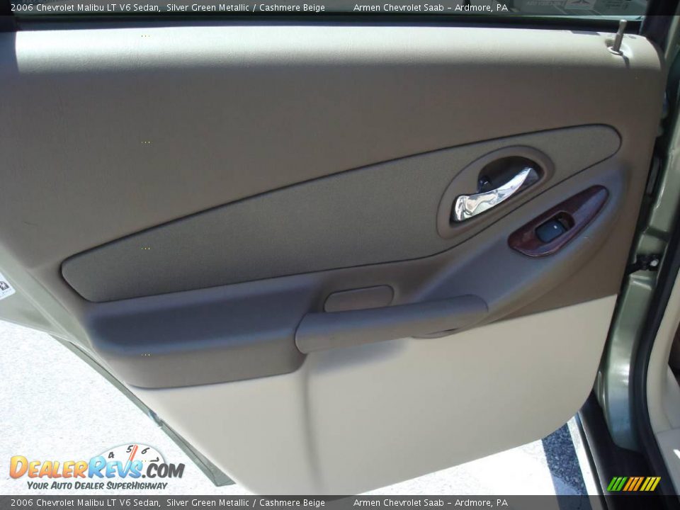 2006 Chevrolet Malibu LT V6 Sedan Silver Green Metallic / Cashmere Beige Photo #20
