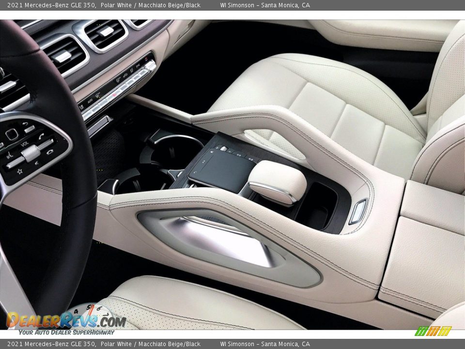 2021 Mercedes-Benz GLE 350 Polar White / Macchiato Beige/Black Photo #7