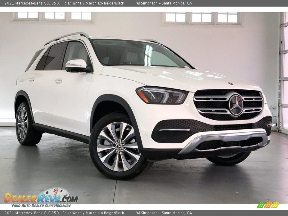 2021 Mercedes-Benz GLE 350 Polar White / Macchiato Beige/Black Photo #10